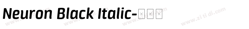 Neuron Black Italic字体转换